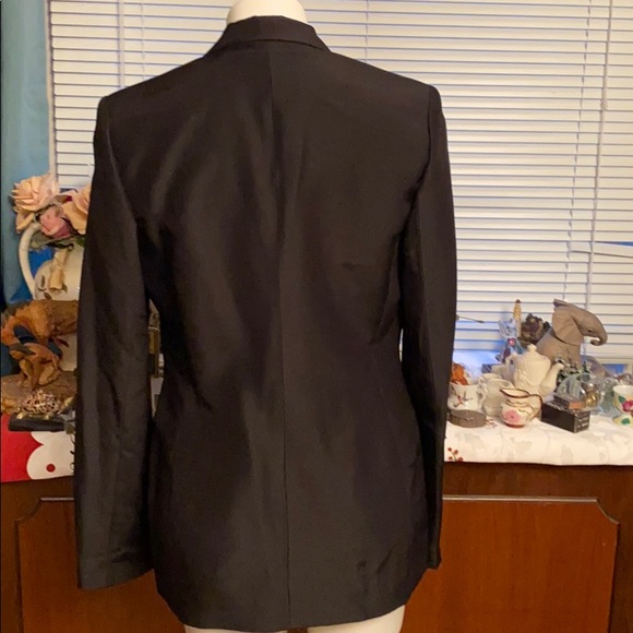 Magaschoni wool/silk blazer jet black size 6 NWT - Picture 9 of 9